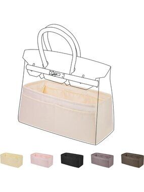 Silk Purse Organizer Insert for Handbags - Perfect for Birkin & Tote Bags